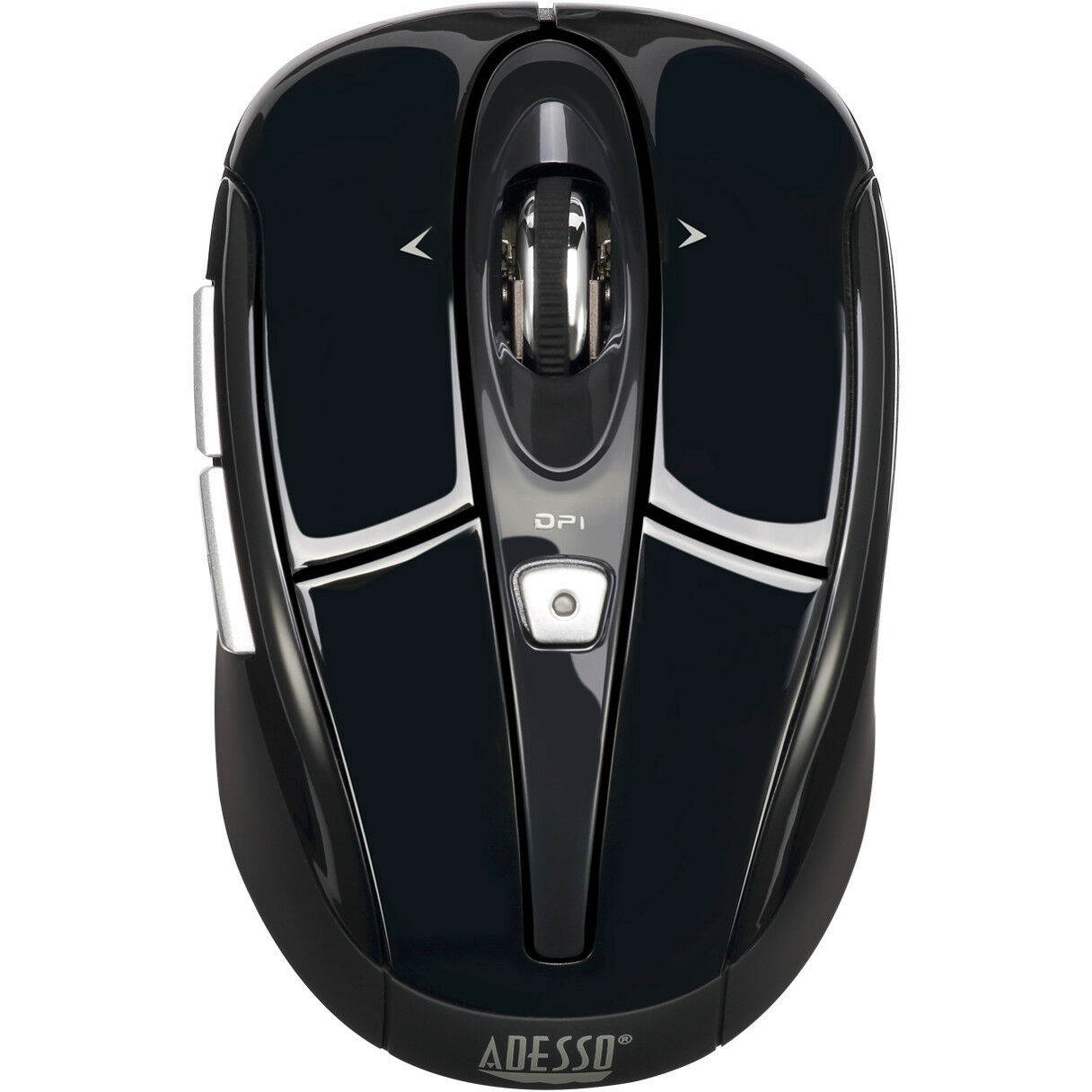Adesso IMOUSES60B Black 2.4ghz Wireless Optical Mini Mouse With Programmable 6 Buttons 1600 dpi