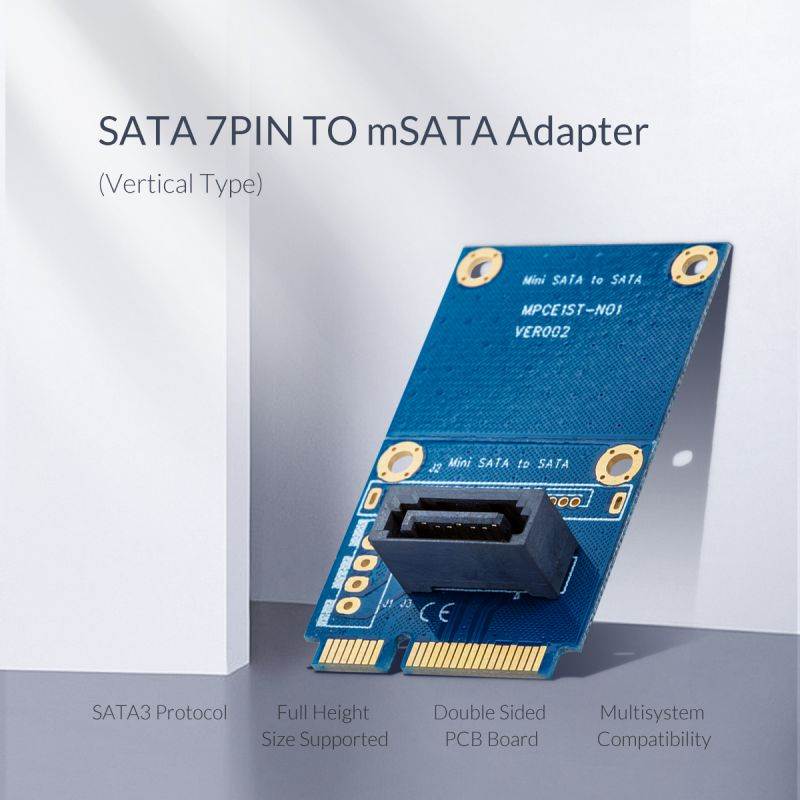ORICO SATA to M.2 NGFF Adapter SATA 7PIN to M.2 SSD Solid State Hard Drive Adapter 22X40 Size Support SATA3 Protocol