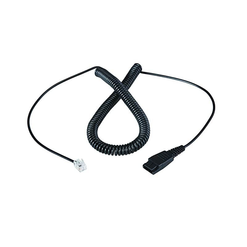 Headset with RJ9 Jack and Noise Cancelling Microphone for Call Centers Offices with Two Connectors RJ9 and 35mm Compatible with Avaya Nortel Aastra Toshiba Jabra
