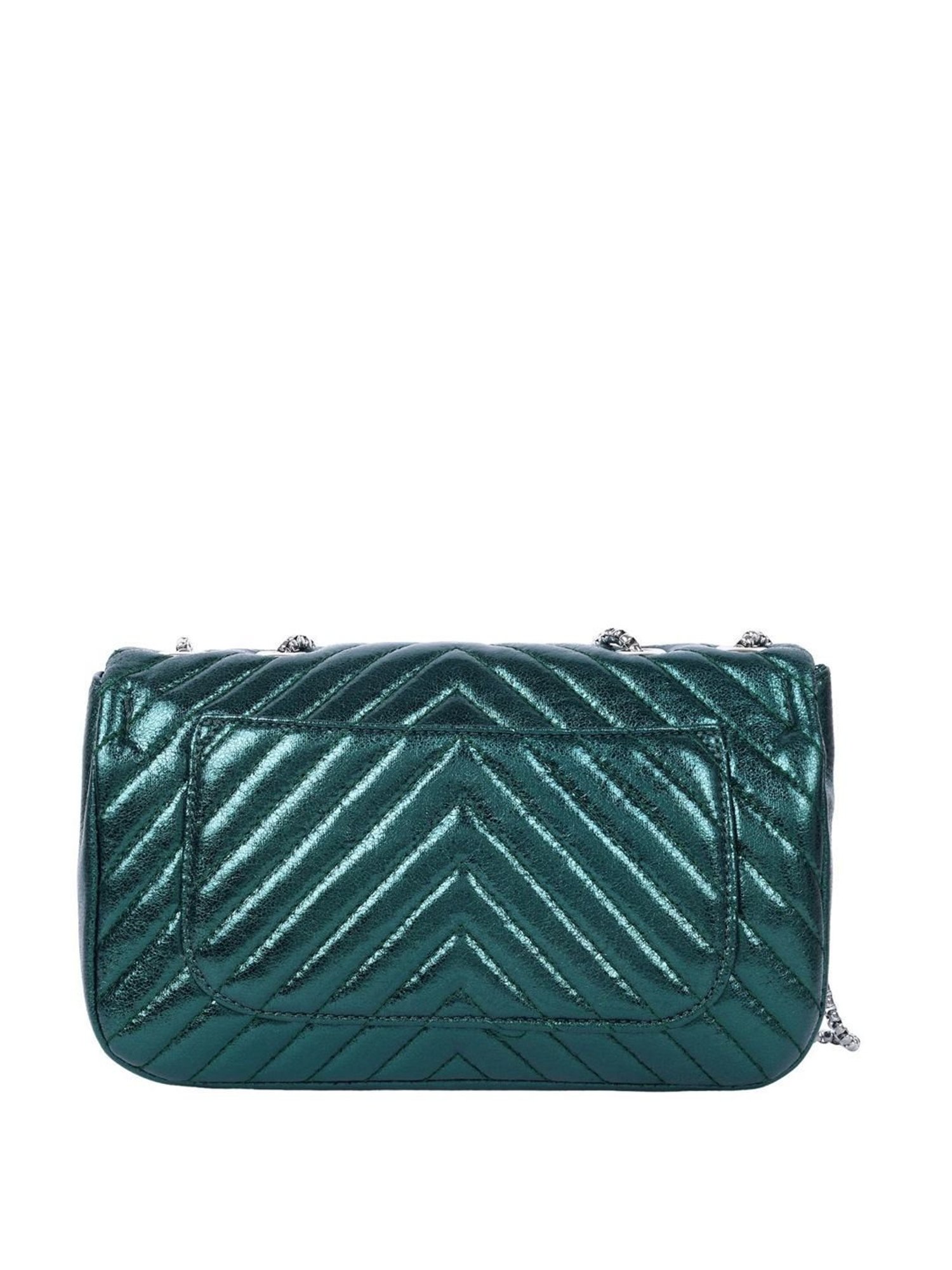 Lino Perros Teal Quilted Medium Sling Handbag