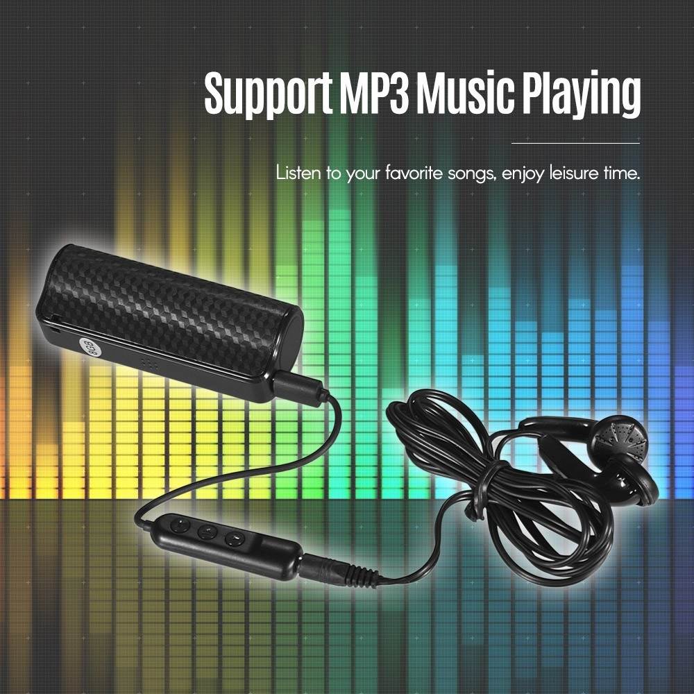 Portable Mini Digital Voice Activated Recorder MP3 Player Professional Magnetic Dictaphone Noise Reduction with 8GB Memory Capacity USB Cable Earphone for Lectures Meetings Interviews Sound Recording