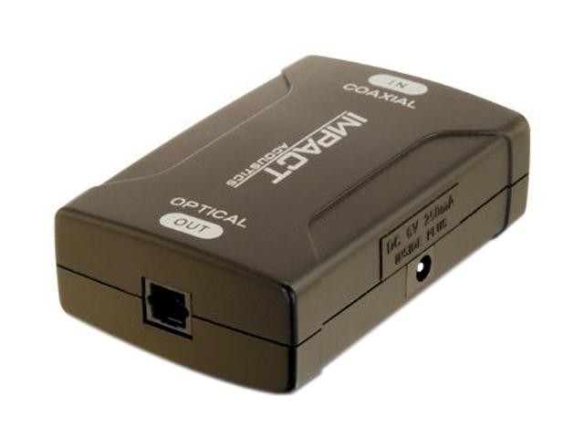 C2G 40018 Coaxial to Toslink Optical Digital Audio Converter, TAA Compliant, Black
