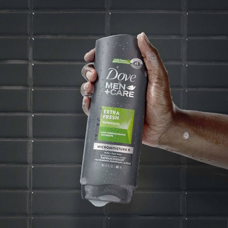 Dove Men+Care Extra Fresh Micro Moisture Cooling Body Wash - 18 fl oz/4ct