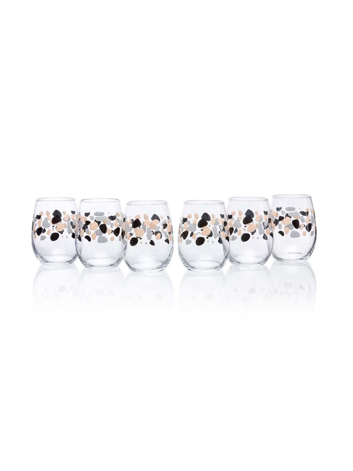 Pasabahce Transparent Pebble Water Glasses (0.35 L) - Set of 6