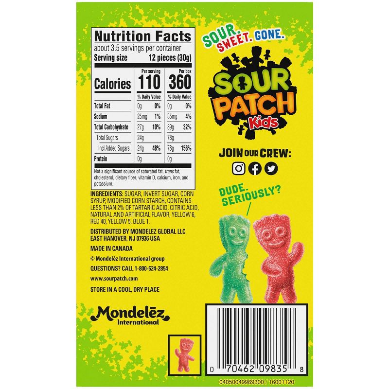 Sour Patch Kids Soft & Chewy Candy - 3.5oz