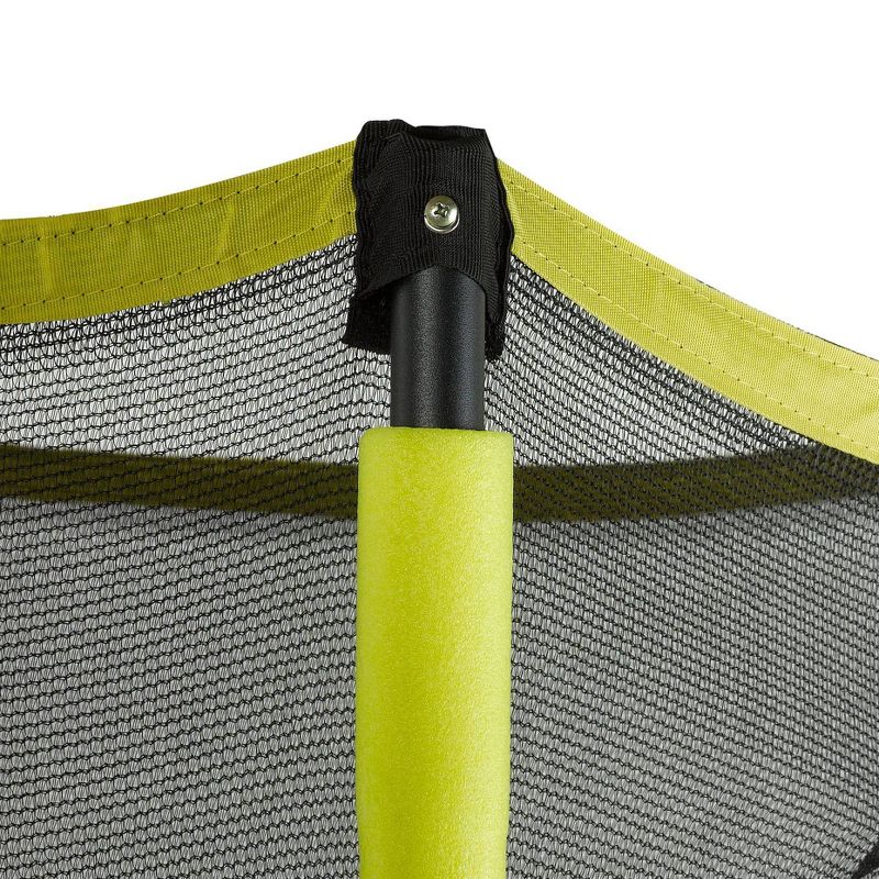 Costway 14 Ft Multicolored Trampoline Recreational Exercise w/ Safety Net Ladder