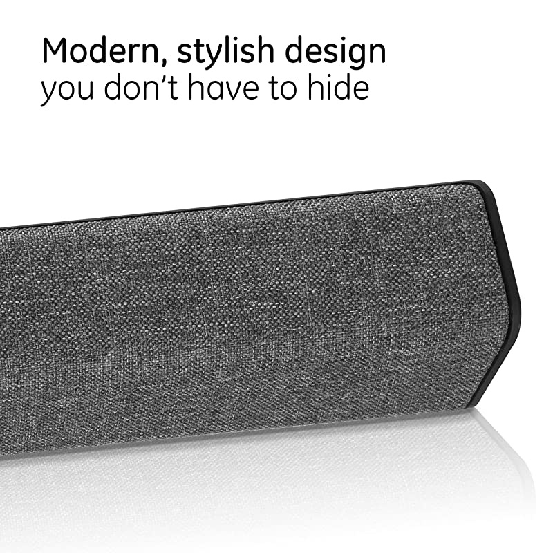 Indoor TV Antenna, Fabric Bar Design, Long Range Amplified Antenna, Home Decor, Digital, HDTV Antenna, Smart TV Compatible, 4K 1080P VHF UHF, Signal Booster, 45354