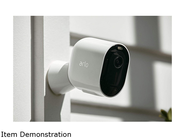 Arlo Pro 3 - Wire-Free Security 3 Camera System, 2K Resolution with HDR, 160&deg; View, Indoor/Outdoor, Color Night Vision, Spotlight, 2-Way Audio, Rechargeable Battery, Siren (VMS4340P)