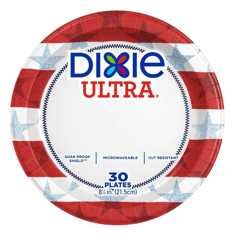 Dixie Ultra Disposable Plates - 8.5" - 30ct
