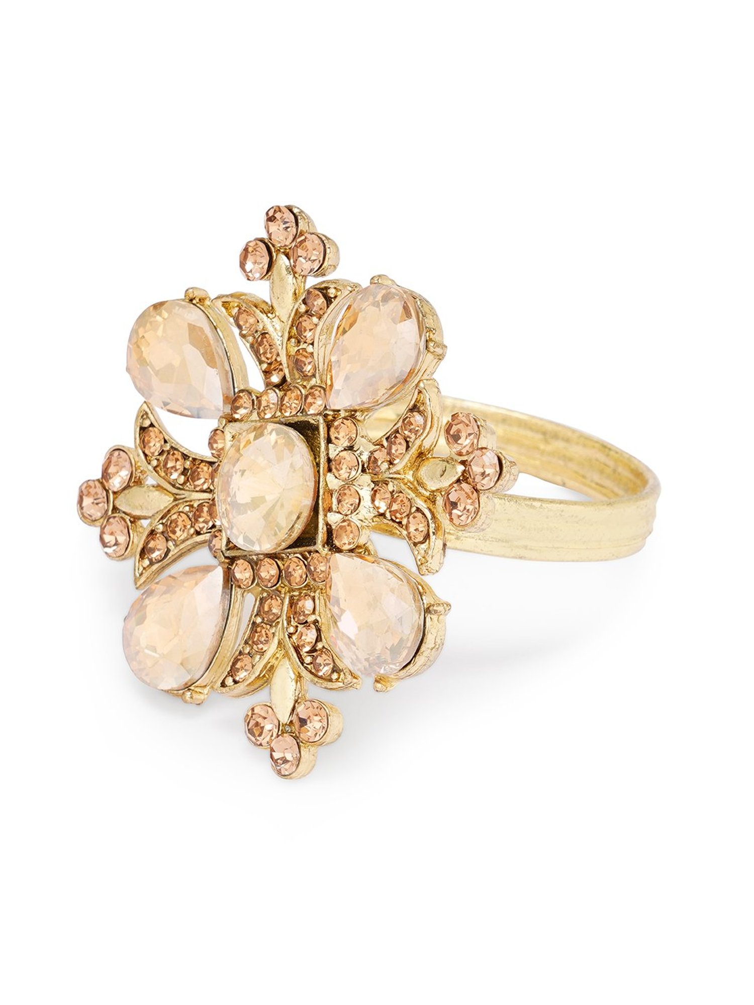 ExclusiveLane The Dancing Peacock Brown Sheesham Wood Napkin Holder - Set of 1