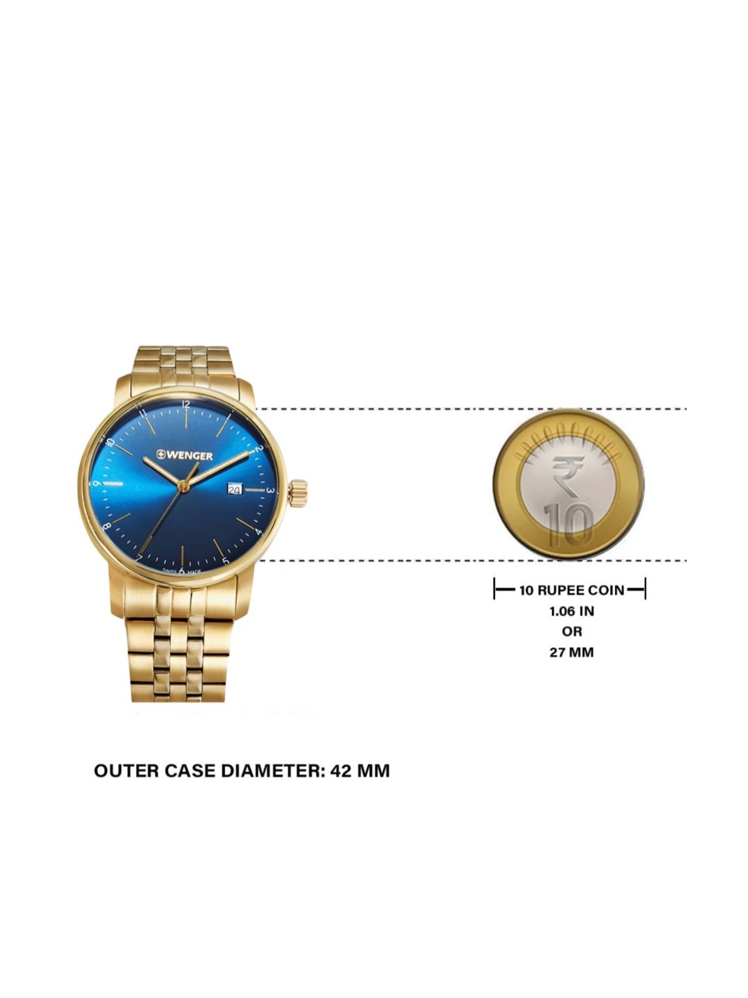 Wenger Swiss Made 01.1741.127 Urban Classic Analog Watch for Men