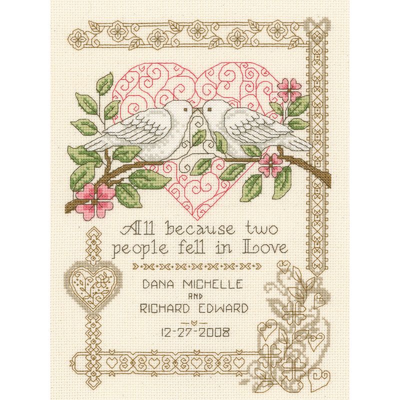 Imaginating Counted Cross Stitch Kit 7.25"X10"-All Because Wedding (14 Count)