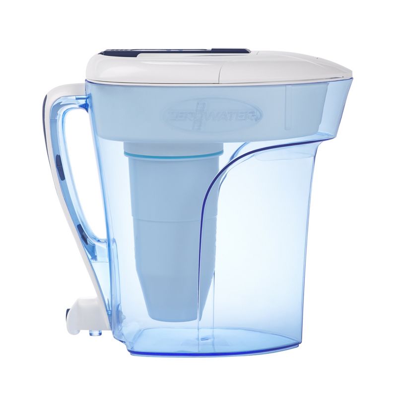 ZeroWater 12 Cup Water Pitcher with Ready-Pour + Free Water Quality Meter