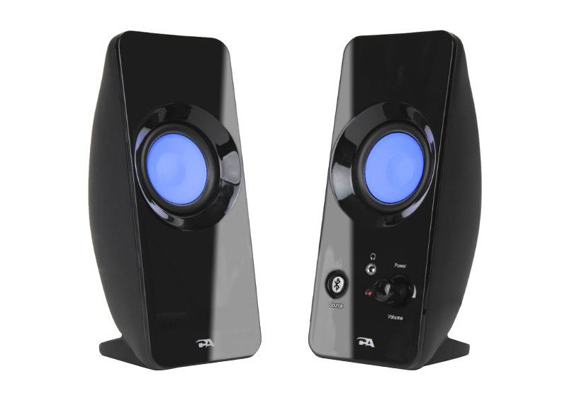 Cyber Acoustics CurveLight CA-2806BT 2.0 Bluetooth Speaker System - Bluetooth