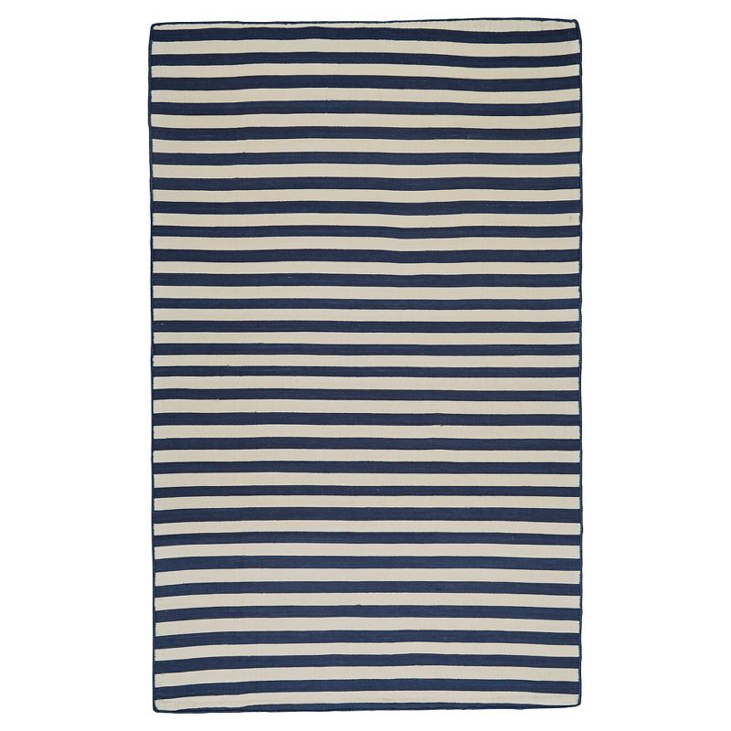 1'8"x2'6" Oval Braided Plaid Accent Rug Multicolored - The Lakeside Collection