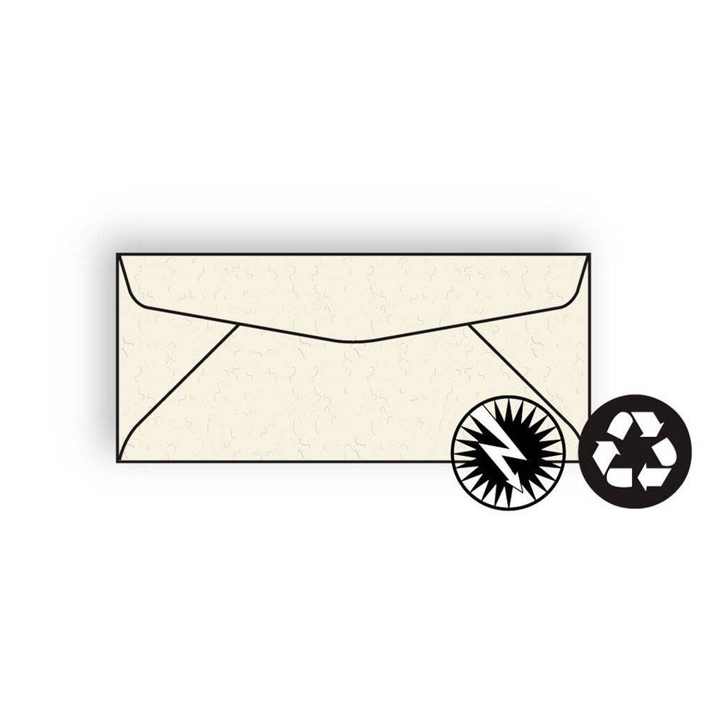 #10 Regular Business Envelopes, 4-1/8"x9-1/2", 24#, Recycled, Fiber-Added, Smooth Image Finish, Birch Bark (Box of 500)