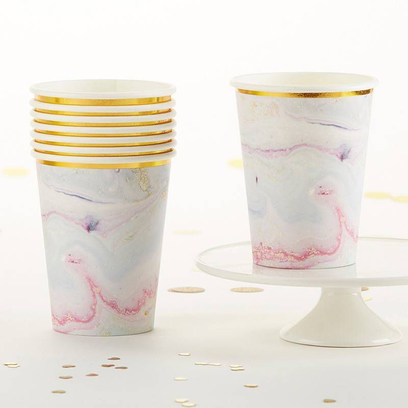 24ct Marbleized Paper Cups