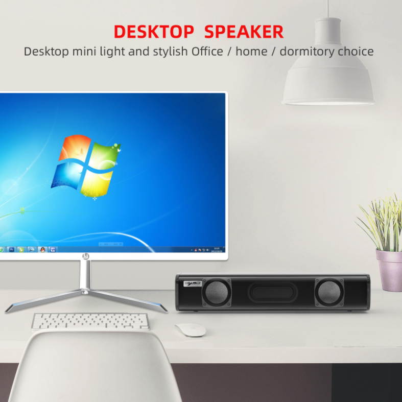 Hidden Audio Desktop Computer Home Wired Long Mini Notebook Desktop Small Bluetooth Speaker