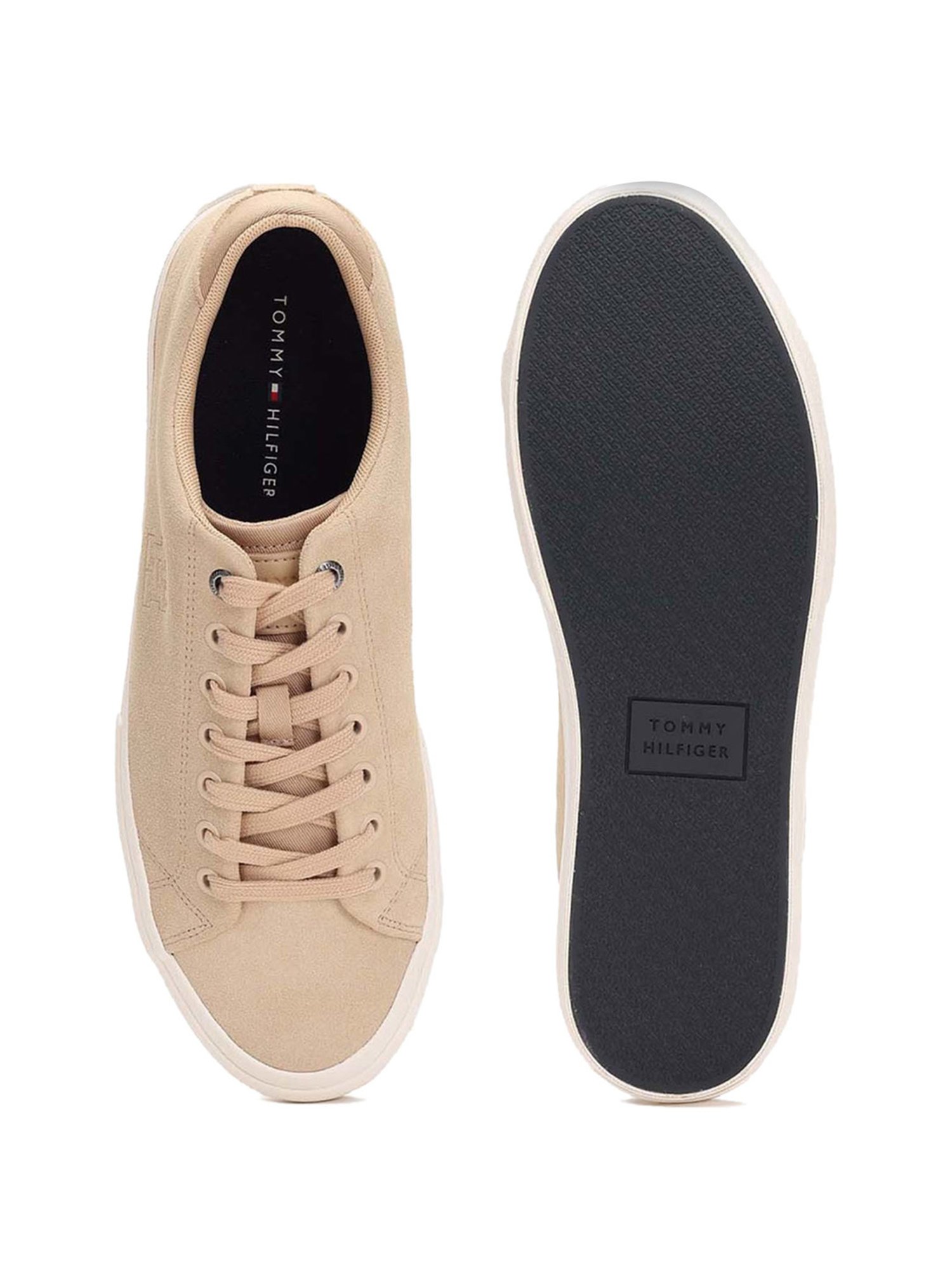Tommy Hilfiger Men's Beige Casual Sneakers