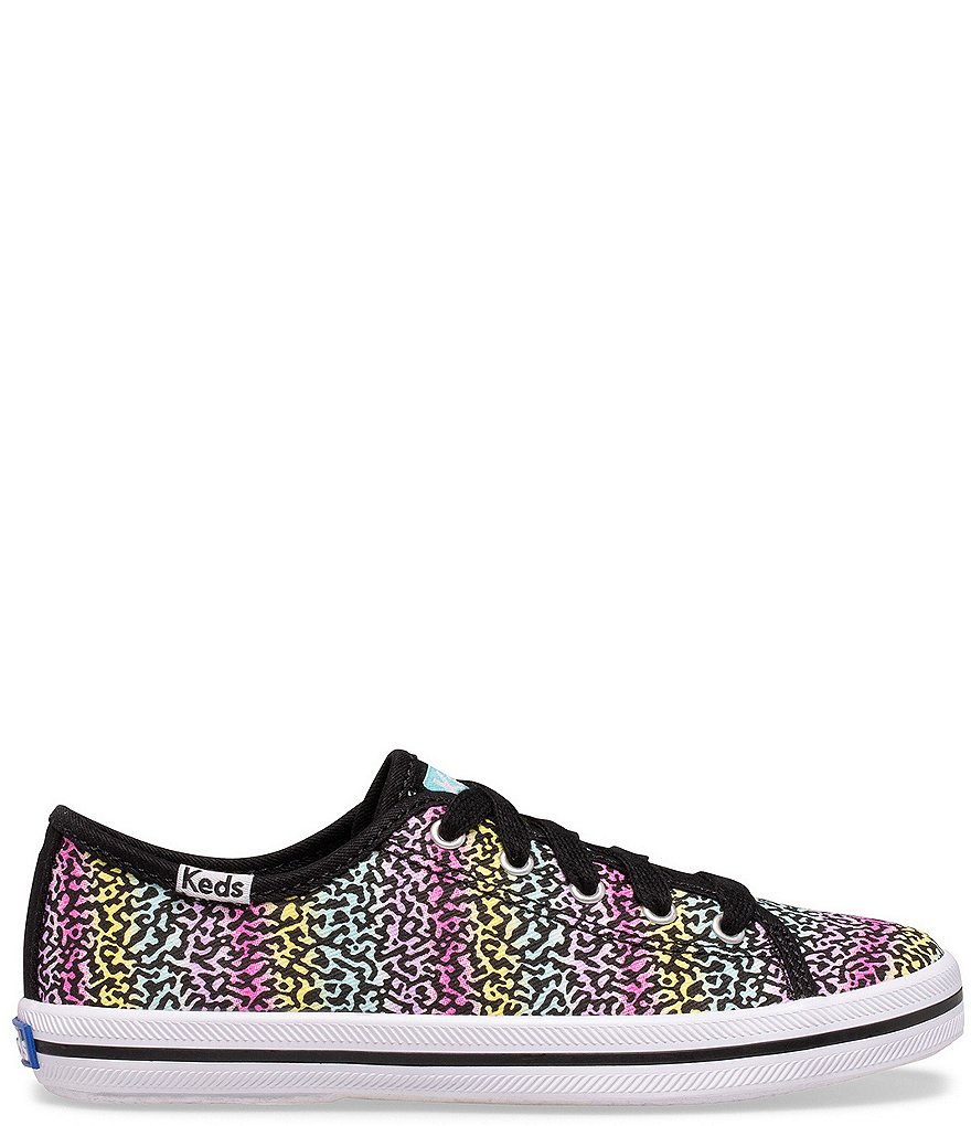 Keds Girls' Kickstart Notebook Print Rainbow Lace-Up Sneakers (Youth)
