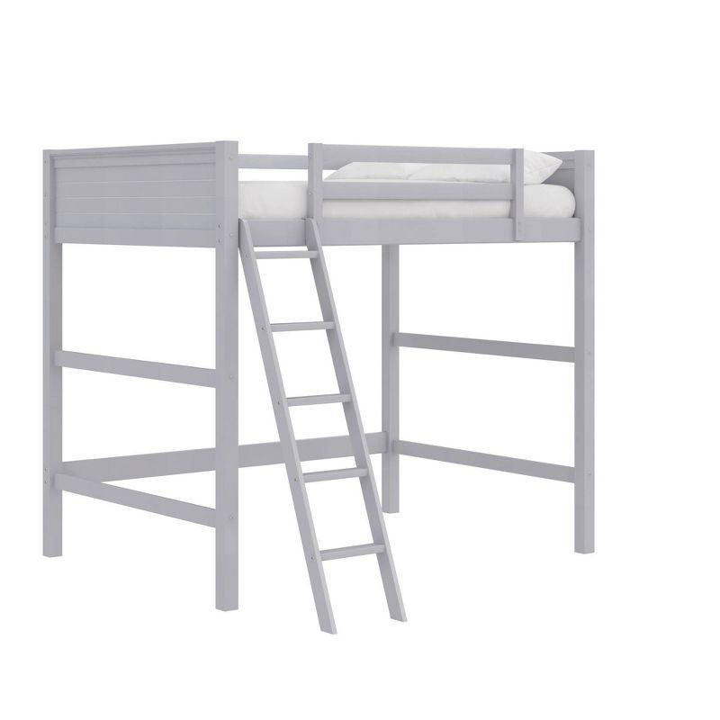 Full Dunn Loft Bed Gray - Room & Joy