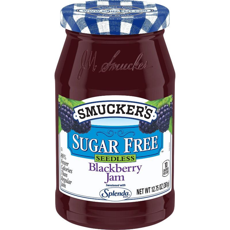 Smuckers Seedless Blackberry Sugar Free Splenda Jam - 12.75oz
