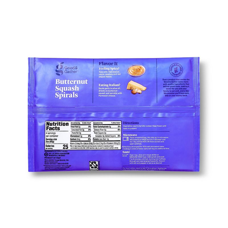 Frozen Butternut Squash Spirals - 12oz - Good & Gather™