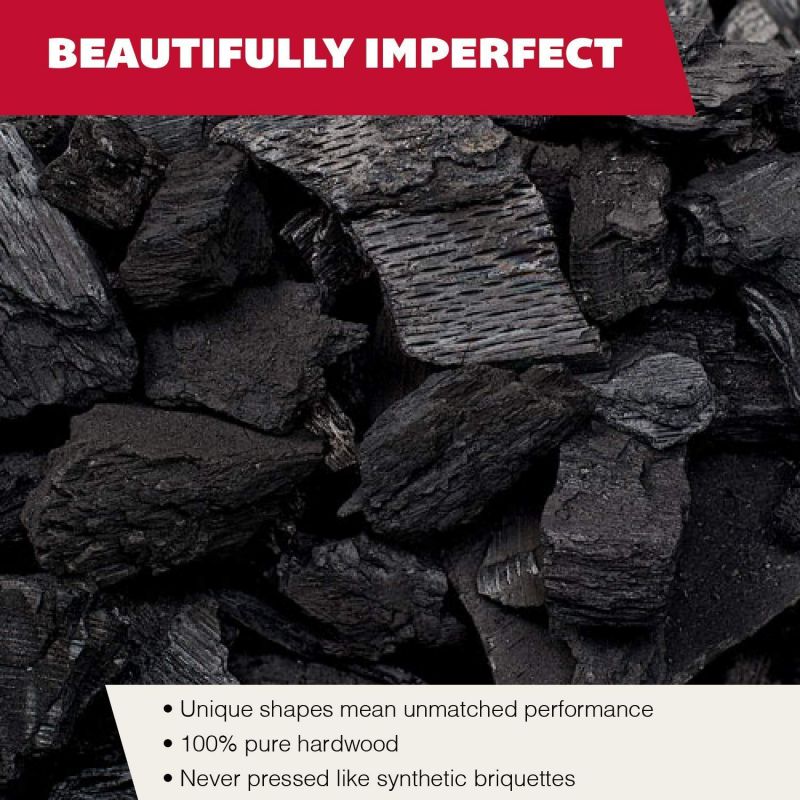 Rockwood 20 Pound All Natural Hardwood Grill Smoker Lump Charcoal Bag (2 Pack)