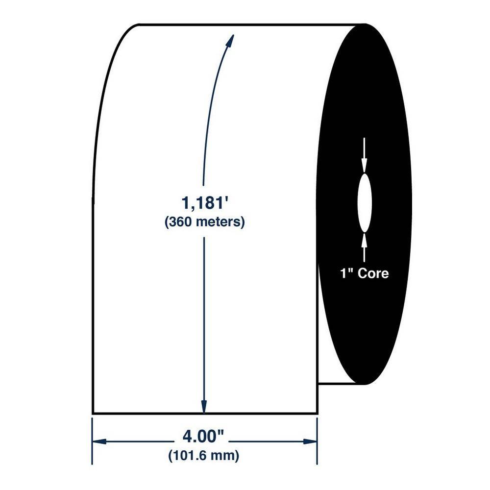 4" x 1181' Thermal Transfer Ribbons for Sato - Datamax Printers (1 Ribbon)
