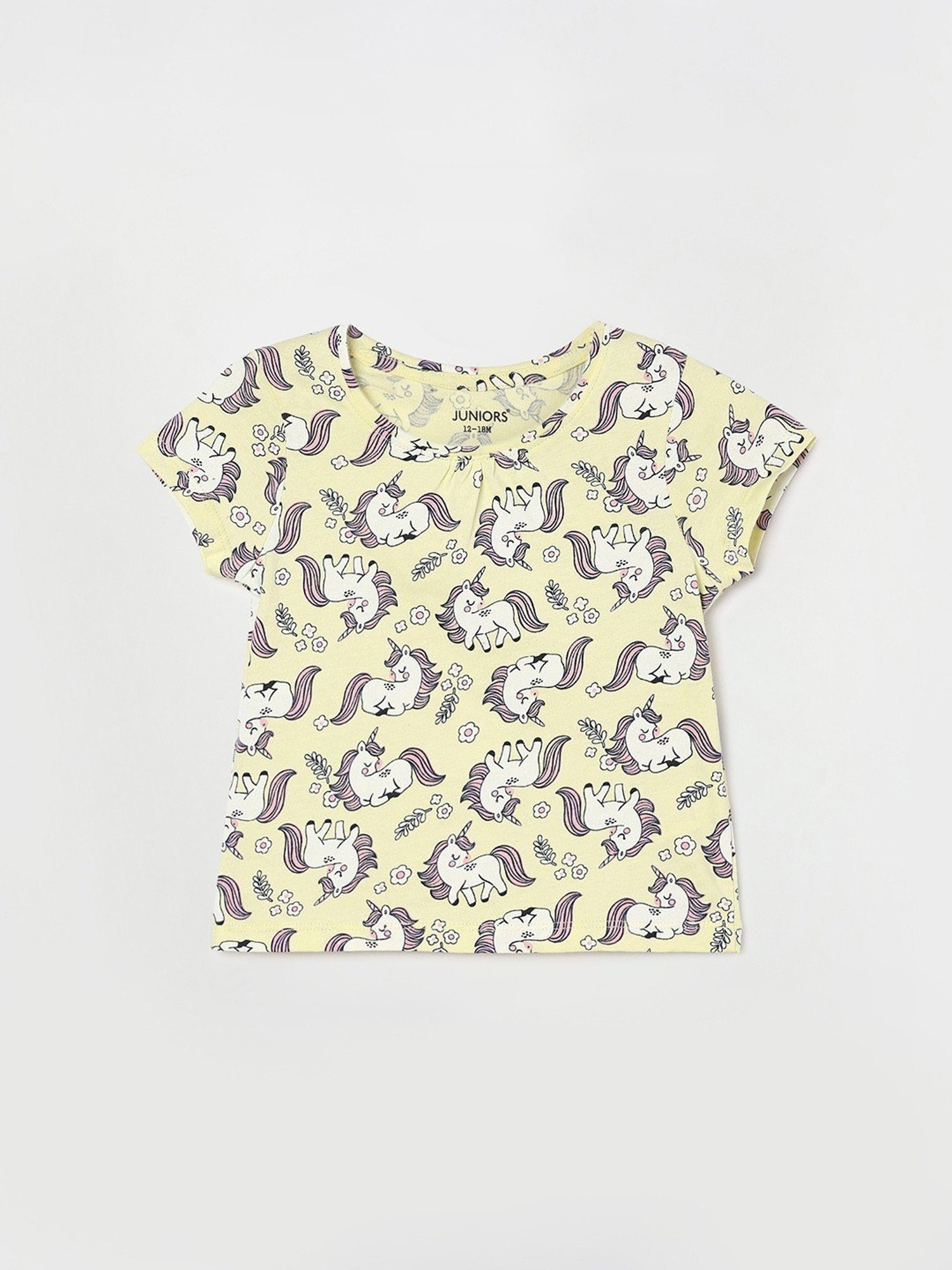 Ed-a-Mamma Baby Blue Printed Top