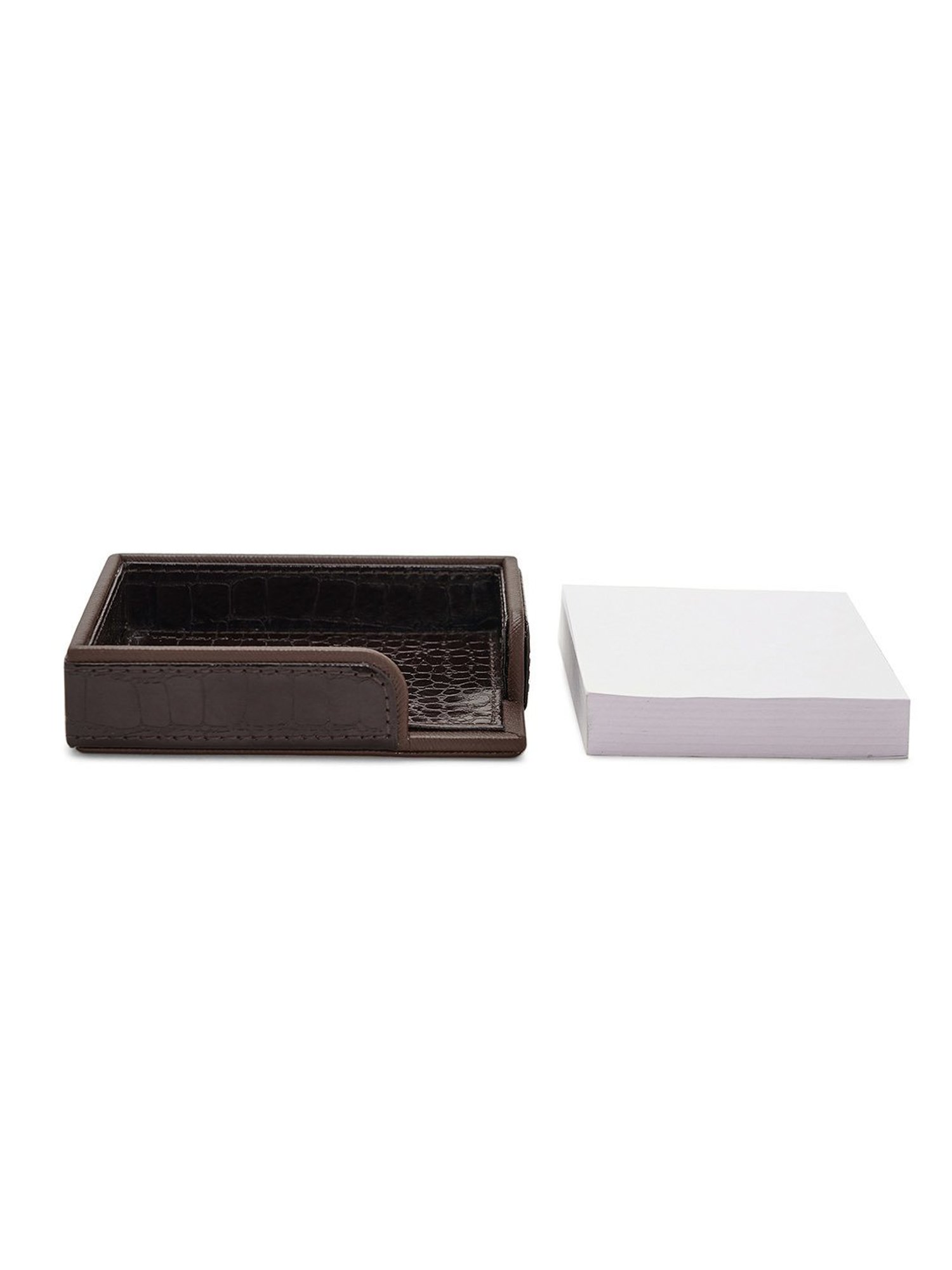 Pure Home and Living Brown Polypropylene Textured Desk Blotter