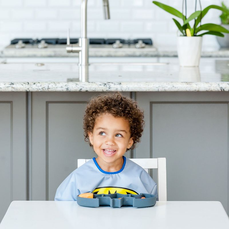 Bumkins DC Comics Batman Grip Dish - Gray