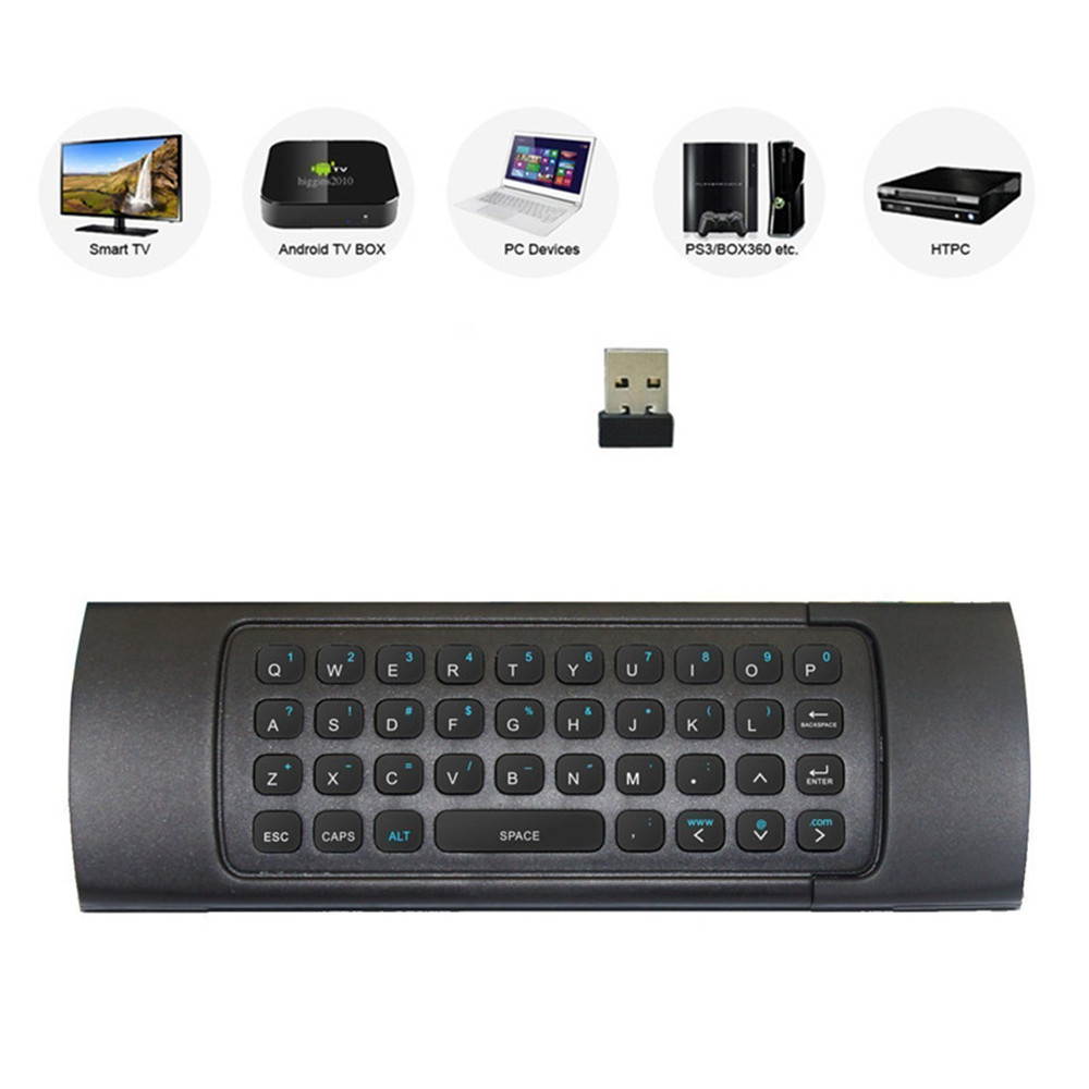 CORN Multifunction 2.4G Air Mouse Mini Wireless Keyboard & Infrared Remote Control & 3-Gyro + 3-Gsensor for Google Android TV/Box, IPTV, HTPC, Windows, MAC OS, PS3