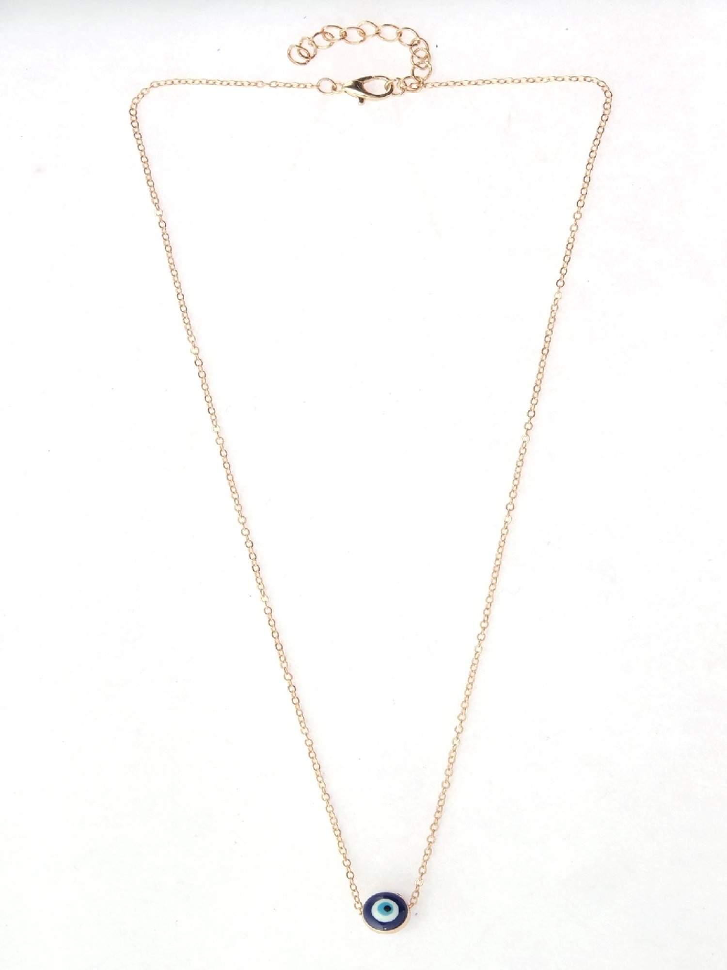 Jewelz Trendsetting Gold Color Western Evil Eye Pendant With Chain for Women