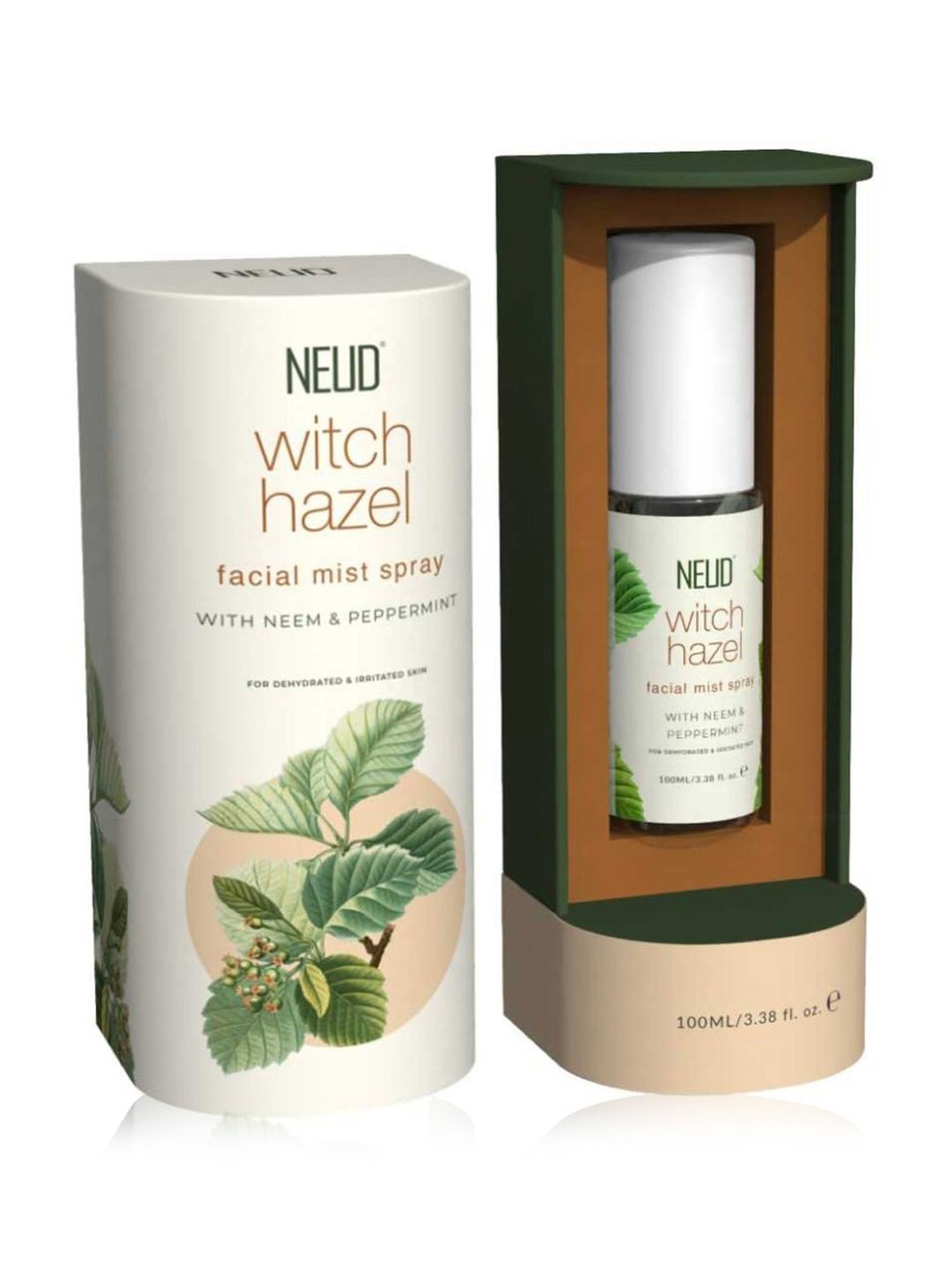 NEUD Witch Hazel Facial Mist Spray for Dehydrated & Irritated Skin - 100 ml (Pack of 1)