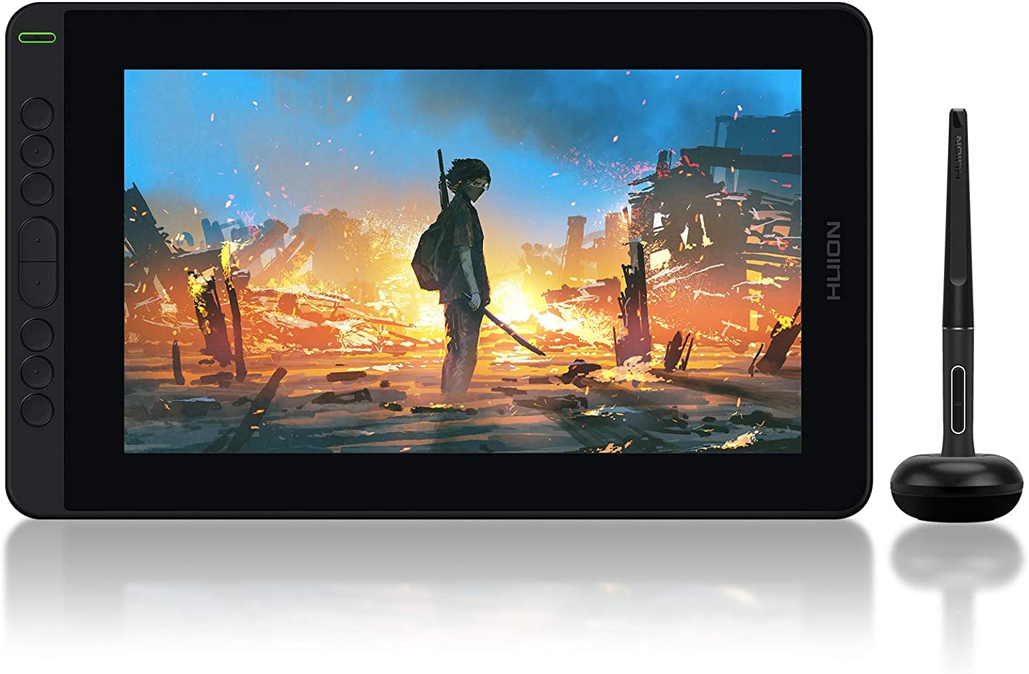 2021 HUION KAMVAS 12 Graphics Drawing Tablet with Full-Laminated Screen Android Support 11.6IN Pen Display Graphic Monitor with Battery-Free Stylus Tilt 8192 Levels Pressure 8 Express Keys, Black