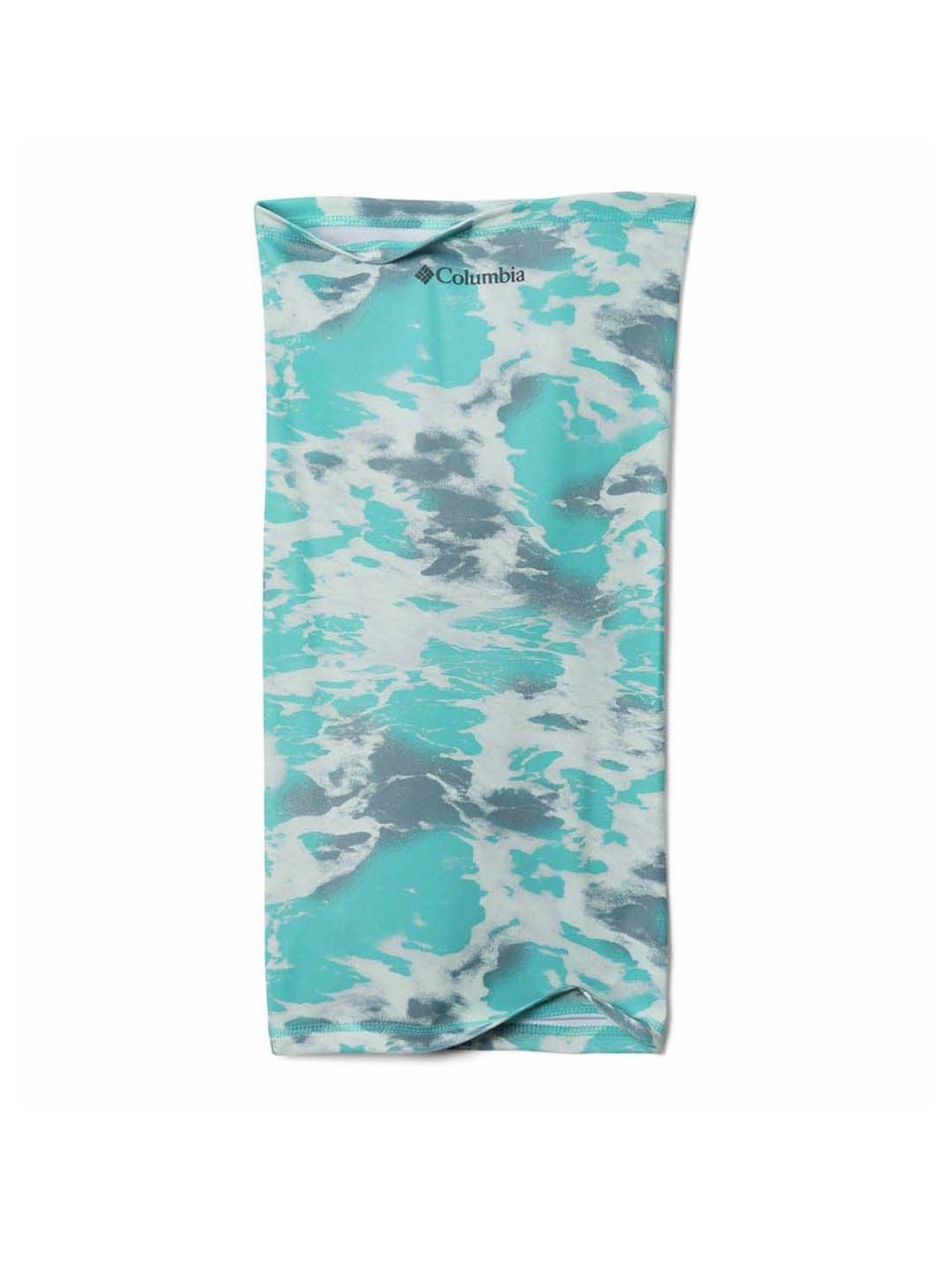 Columbia Summerdry Bright Aqua Natureal Waves Neck Gaiter - Small/Medium