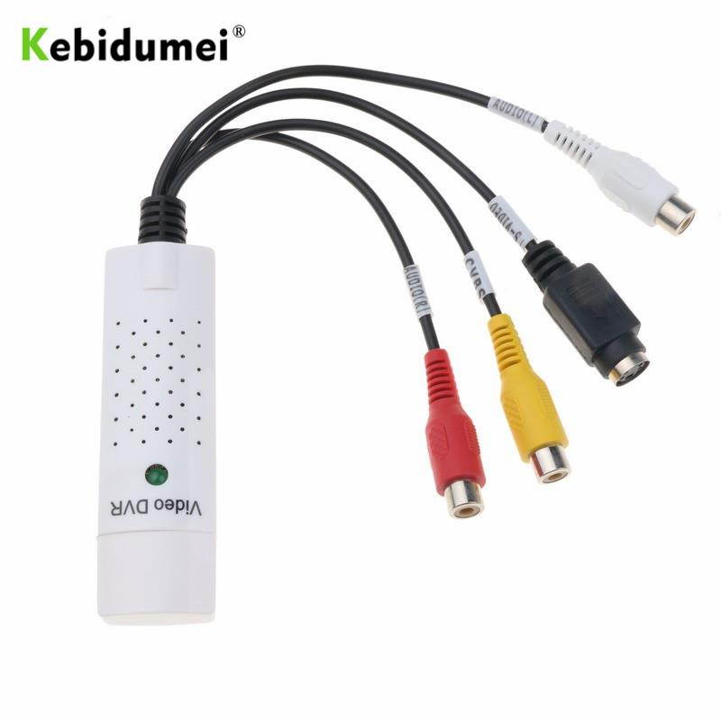 Kebidumei  Arrival USB 2.0 Video Capture Card Converter PC Adapter TV Audio DVD DVR VHS for Computer 2.0  DC60