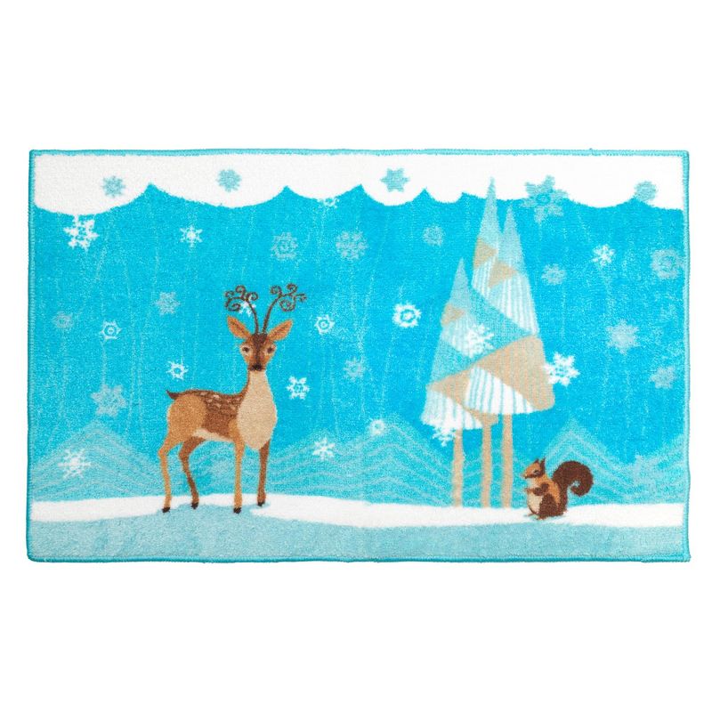 Carnation Home Fashions "Forest Friends" Bathroom Rug