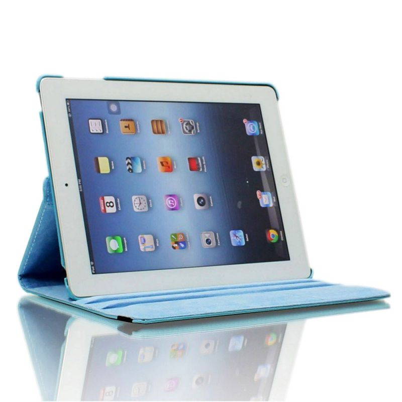 Fullbell Apple iPad 2/3/4 Case - 360 Degree Rotating Stand Smart Case Cover for iPad with Retina Display (iPad 4th Generation), the new iPad 3 & iPad 2 (Automatic Wake/Sleep Feature) - Black