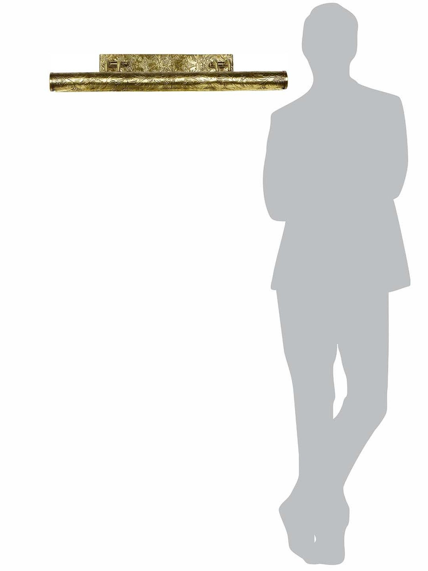 Fos Lighting Embrace Indian Artisanship 4-Light Chitai Picture Light for Large Paintings