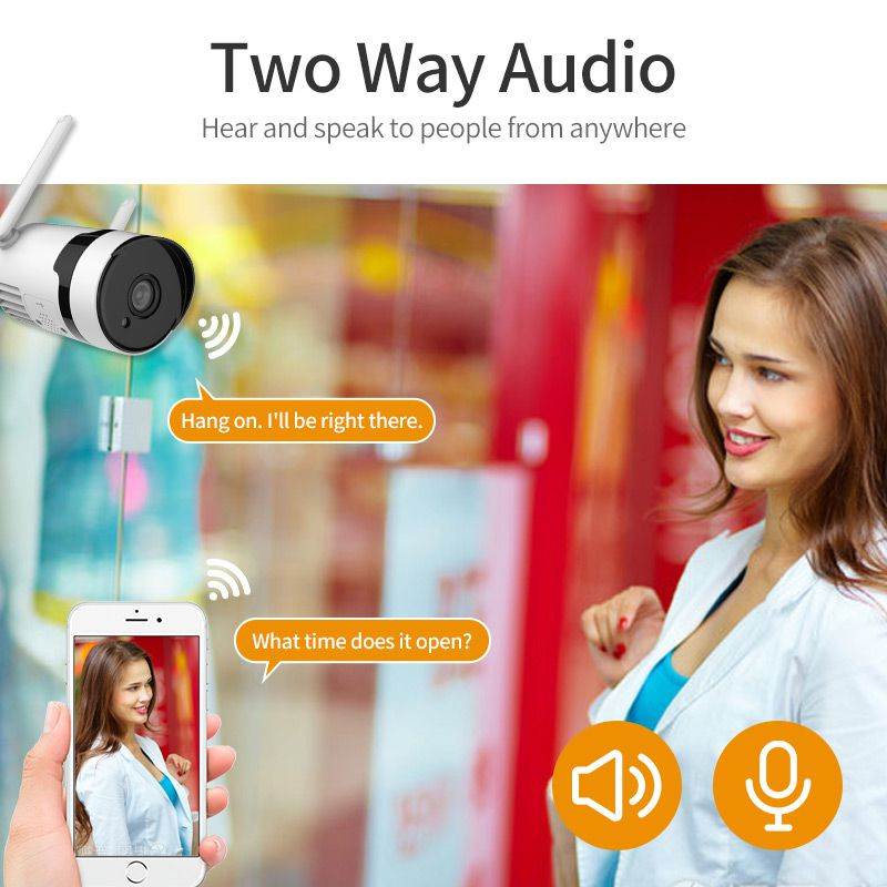 3MP 8-CH wifi security protection surveillance system Two-way voice intercom 18 infrared lights Intelligent humanoid detection Multi-channel remote monitoring AI intelligent playback