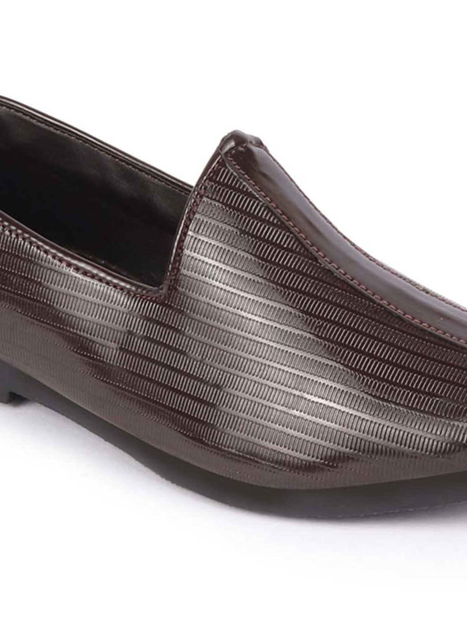 Fausto Men's Brown Ethnic Juttis