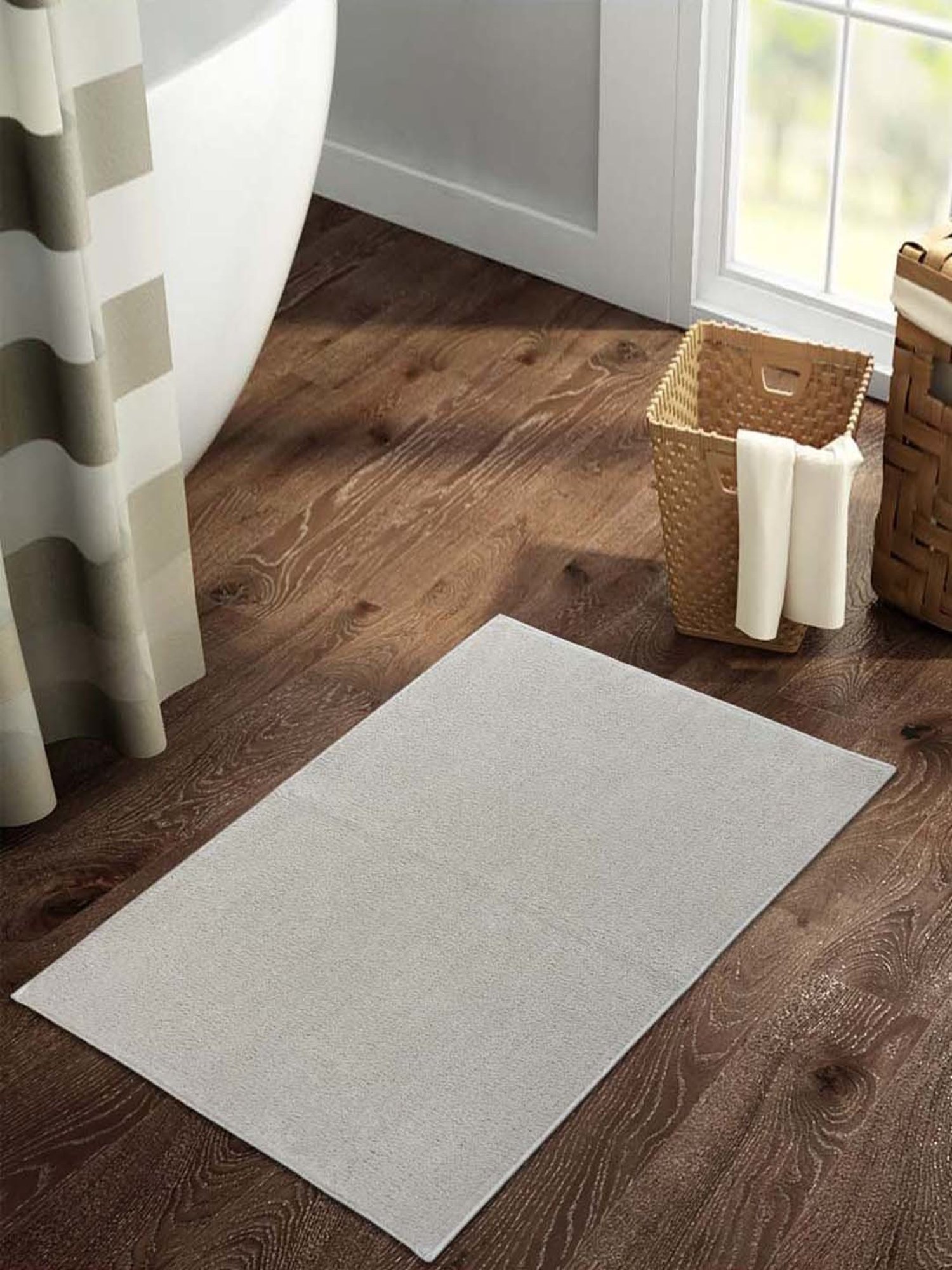 Welspun RAANG Grey Drylon 1268 GSM Small Bath Mat