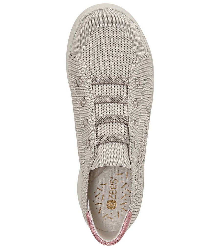 Bzees Premium Golden Knit Washable Slip-On Sneakers