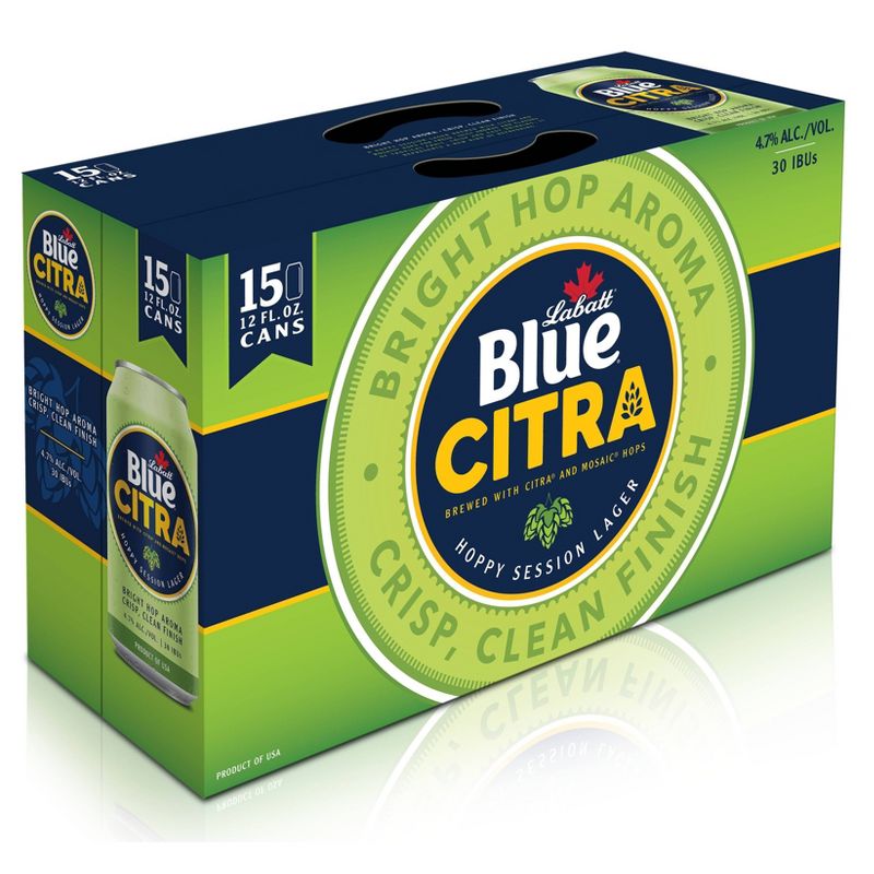 Labatt Blue Citra Lager Beer - 15pk/12 fl oz Cans