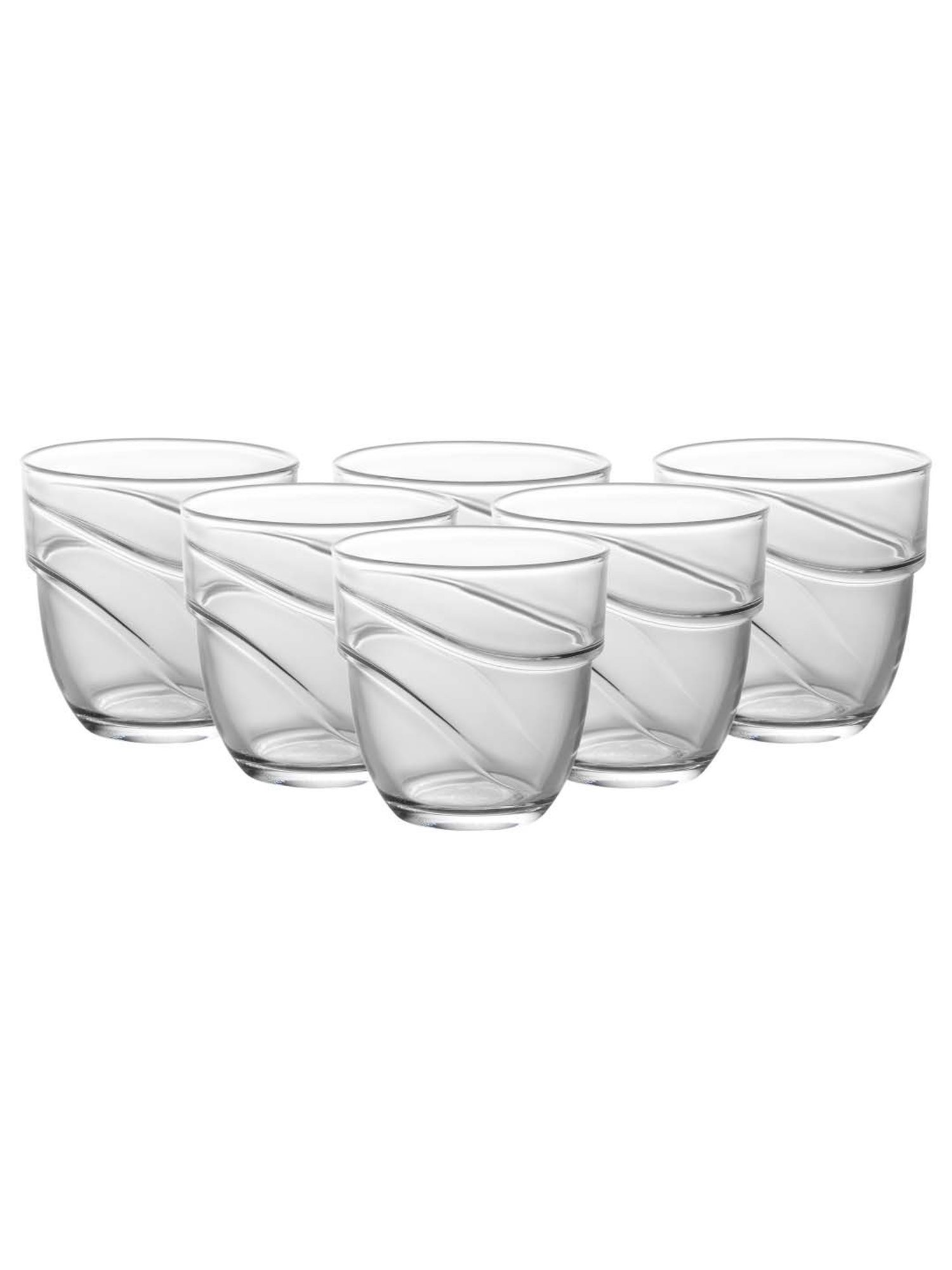 Duralex 'Wave' Transparent Glass 24 cm Tumbler (0.27 L) - Set of 6