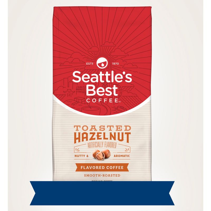 Seattle's Best Coffee Toasted Hazelnut Medium Roast Ground Coffee - 12oz