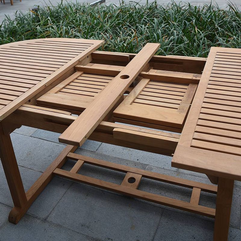 Renaissance Square Outdoor Patio Stacking Table - Gray - Vifah