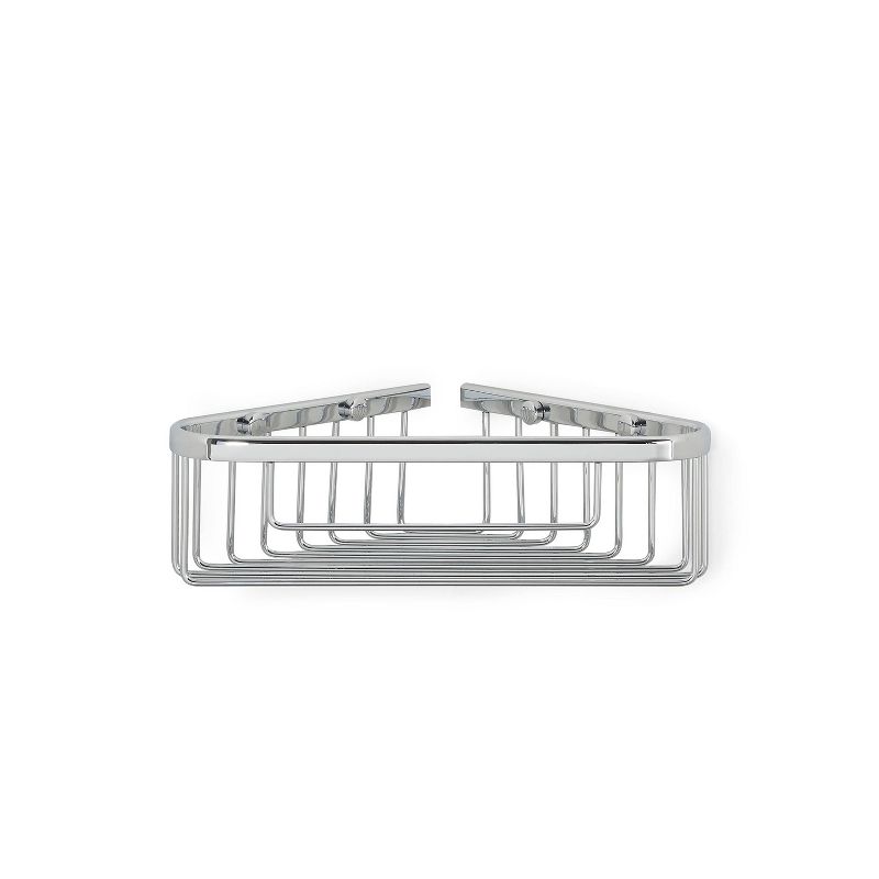 10" Bath Boutique Corner Basket Chrome - Better Living Products